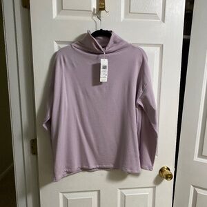 Eileen Fisher Hug Funnel neck Top NWT. S